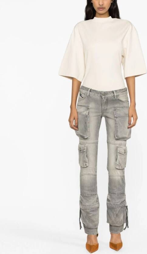 The Attico High waist jeans Grijs