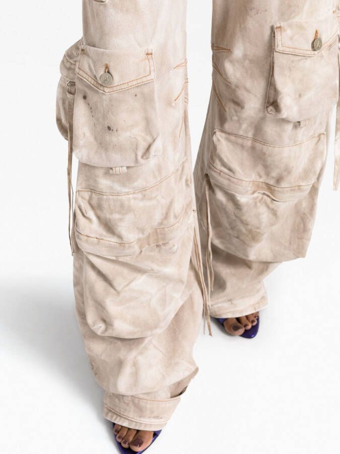 The Attico Low waist jeans Beige