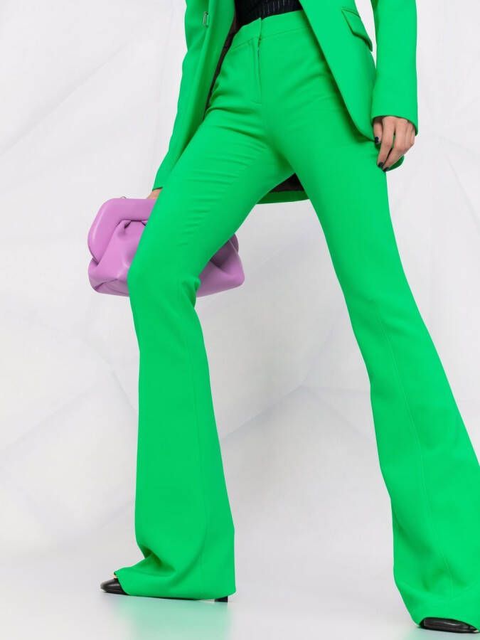 The Attico Flared pantalon Groen