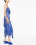 The Attico Gedrapeerde jurk Blauw - Thumbnail 3