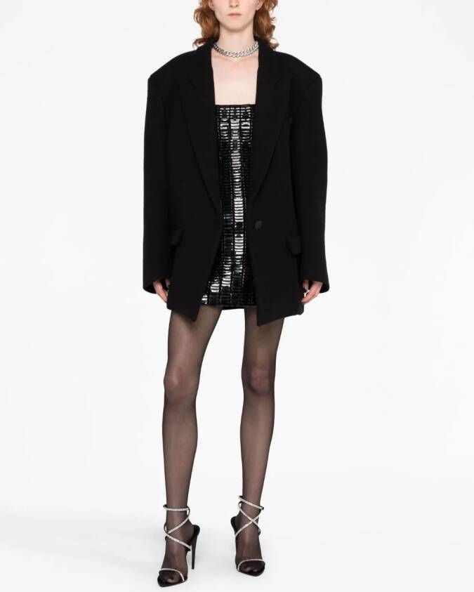 The Attico Jas met cropped mouwen Zwart