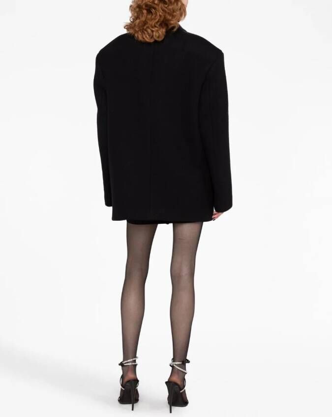 The Attico Jas met cropped mouwen Zwart