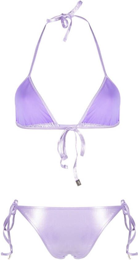 The Attico Triangel bikini Paars