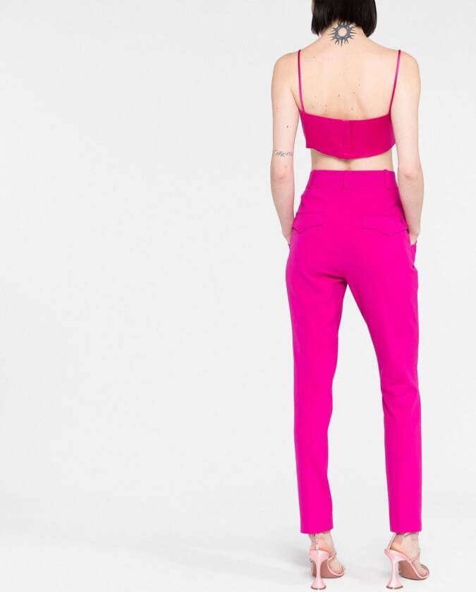 The Attico High waist pantalon Roze