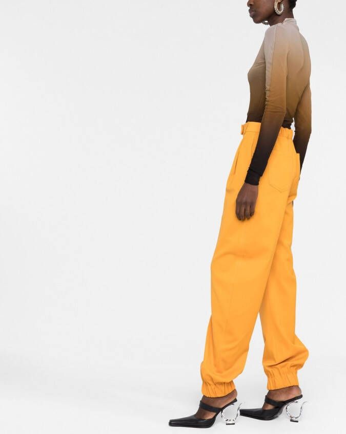 The Attico High waist broek Oranje