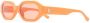 Linda Farrow Irene zonnebril met ovaal montuur Oranje - Thumbnail 2