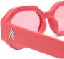Linda Farrow x The Attico Irene zonnebril met ovalen montuur Roze - Thumbnail 3