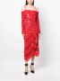 The Attico Jada sequin-design midi dress Rood - Thumbnail 2