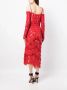 The Attico Jada sequin-design midi dress Rood - Thumbnail 4