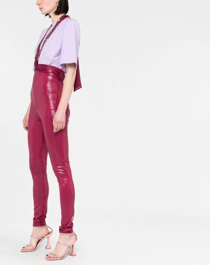 The Attico Legging met halsband Roze