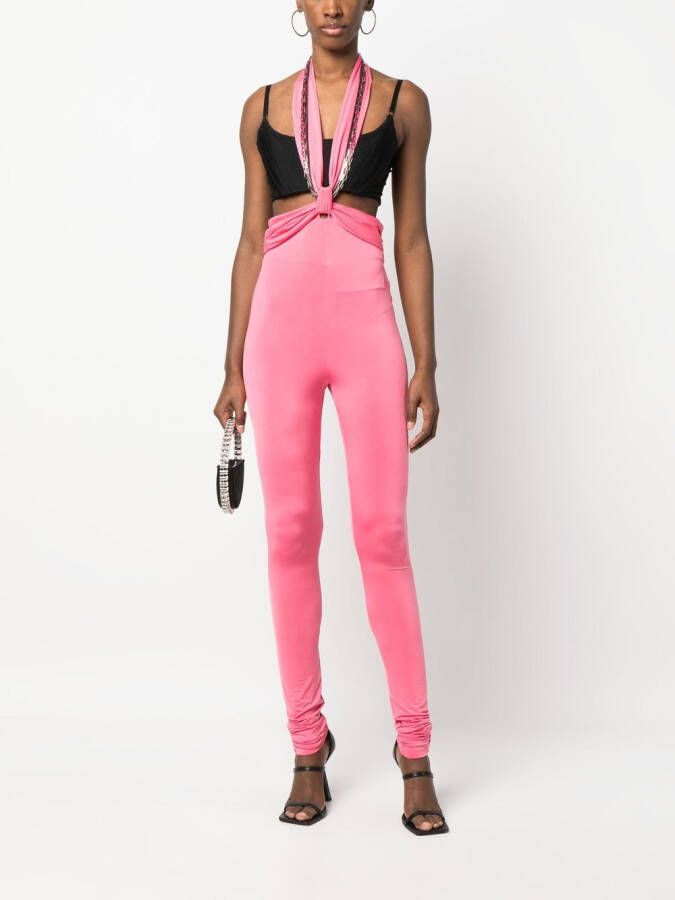The Attico Legging met halsband Roze