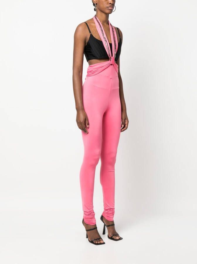 The Attico Legging met halsband Roze