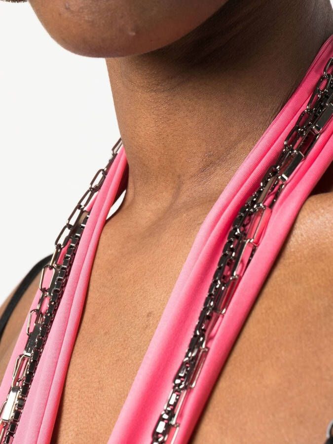 The Attico Legging met halsband Roze
