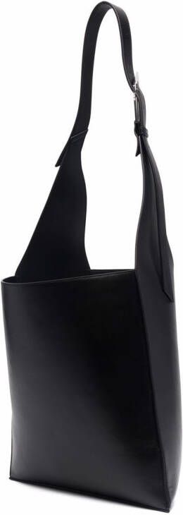 The Attico Leren shopper Zwart