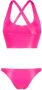 The Attico Bikini met geborduurd logo Roze - Thumbnail 2