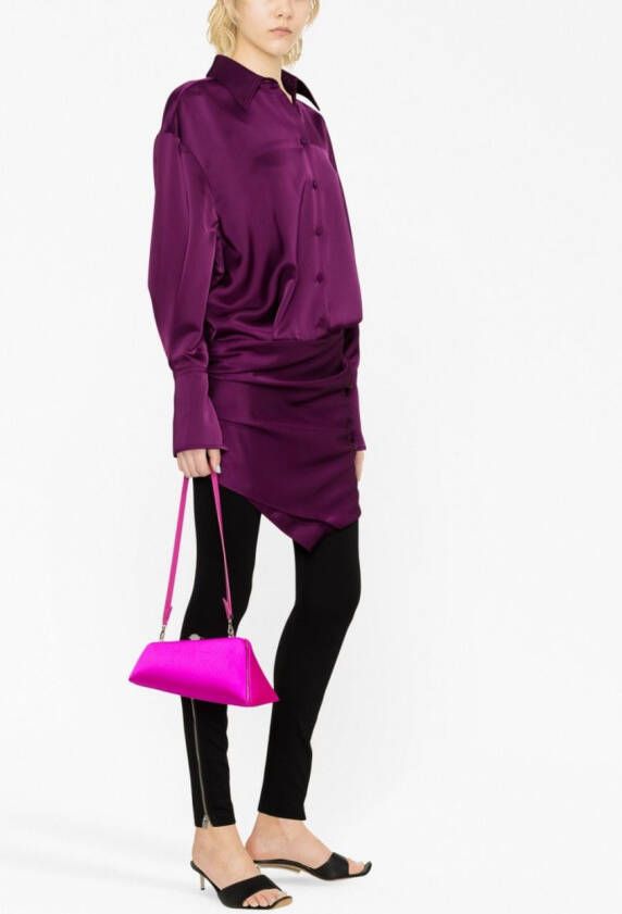 The Attico Long Night schoudertas met bandje Roze