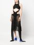 The Attico Midi-jurk verfraaid met pailletten Zwart - Thumbnail 2