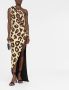 The Attico Maxi-jurk met luipaardprint Geel - Thumbnail 2