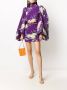 The Attico Mini jurk met bloemenprint dames zijde 40 Paars - Thumbnail 2