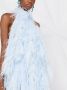 The Attico Mini-jurk met halternek Blauw - Thumbnail 3