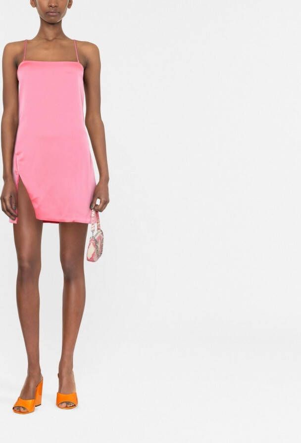 The Attico Mini-jurk met zijsplit Roze