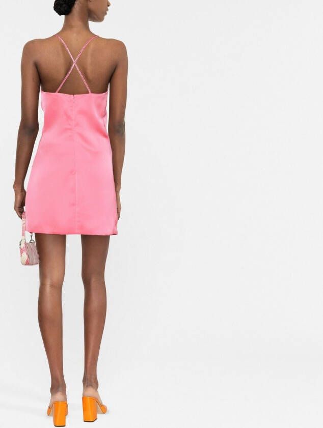 The Attico Mini-jurk met zijsplit Roze