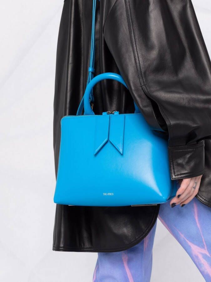 The Attico Monday leren shopper Blauw