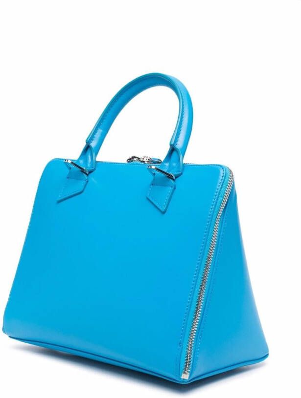 The Attico Monday leren shopper Blauw