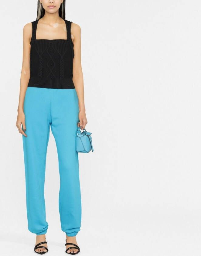 The Attico Mouwloze top Zwart