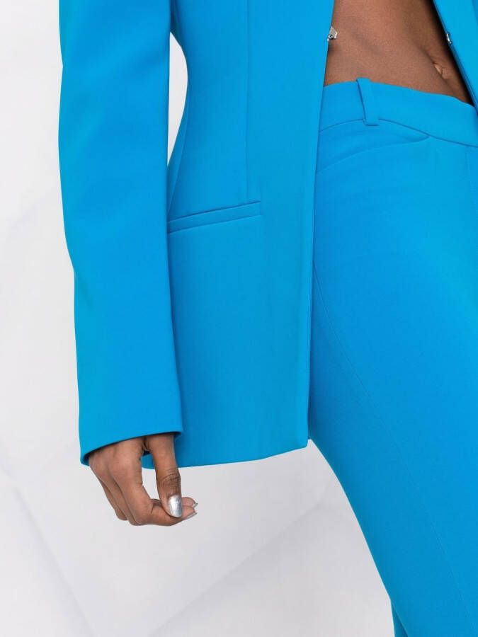 The Attico Freja pantalon met split Blauw