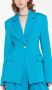 The Attico Blazer met puntige revers Blauw - Thumbnail 5
