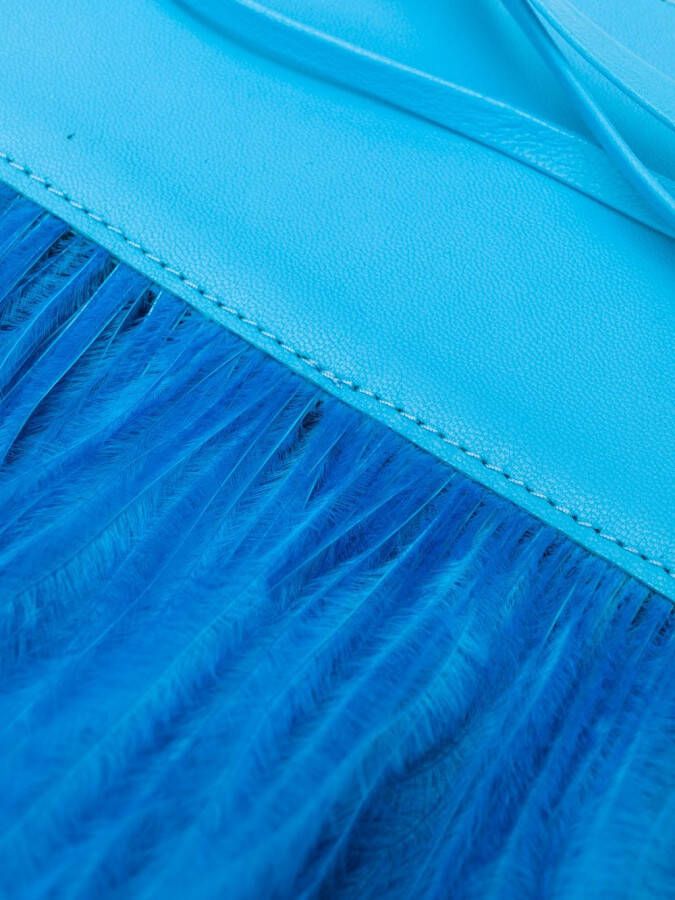 The Attico Riem met verfraaide gesp Blauw