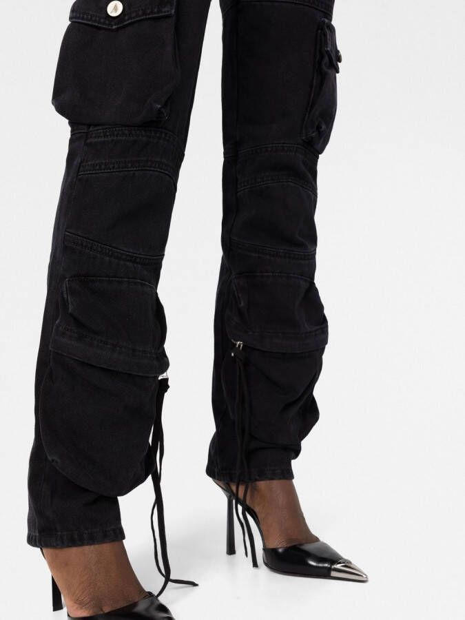 The Attico Straight jeans Zwart