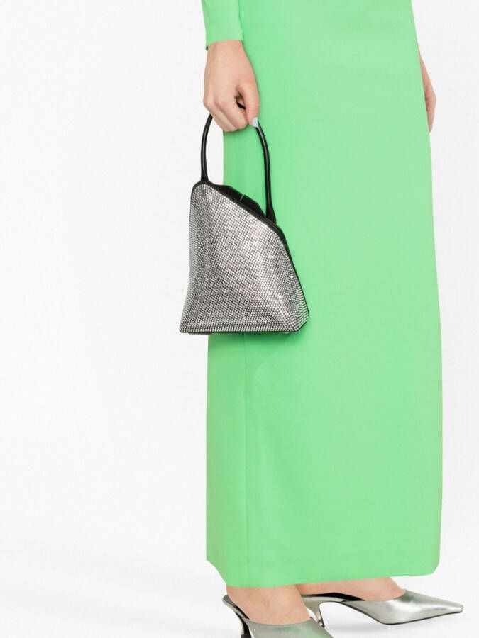 The Attico Sunset shopper verfraaid met stras Zwart