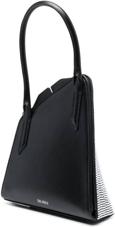 The Attico Sunset shopper verfraaid met stras Zwart