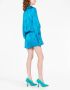 The Attico Mini-jurk met baskische taille Blauw - Thumbnail 4