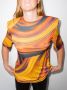 The Attico T-shirt met abstracte print Oranje - Thumbnail 2