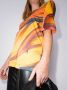 The Attico T-shirt met abstracte print Oranje - Thumbnail 4
