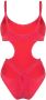 The Attico Uitgesneden badpak Rood - Thumbnail 2