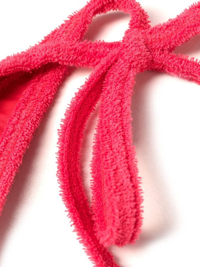 The Attico Triangel bikini Rood