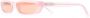 Linda Farrow x The Attico Thea zonnebril met smal montuur Roze - Thumbnail 2