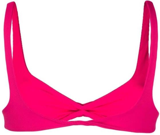 The Attico Triangel bikinitop Roze