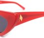 The Attico Zonnebril met cat-eye montuur Rood - Thumbnail 3