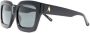 The Attico Zonnebril met oversized montuur Zwart - Thumbnail 2
