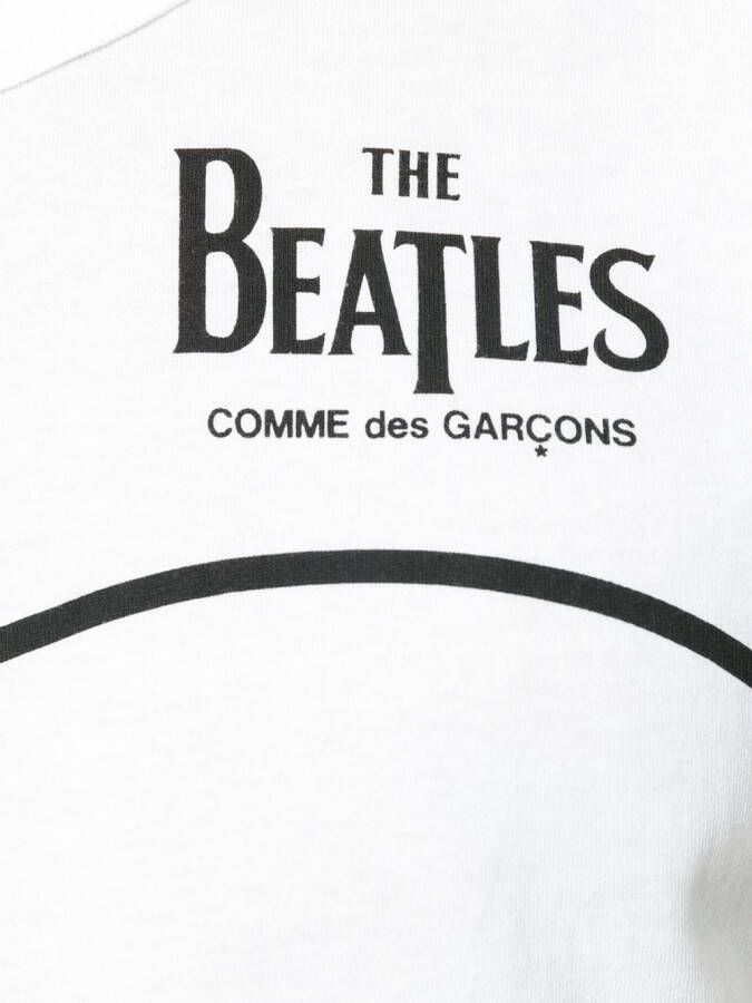The Beatles X Comme Des Garçons T-shirt met appelprint Wit