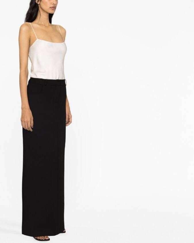 The Frankie Shop Malvo maxi kokerrok Zwart