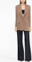 The Mannei Blazer met enkele rij knopen Bruin - Thumbnail 4