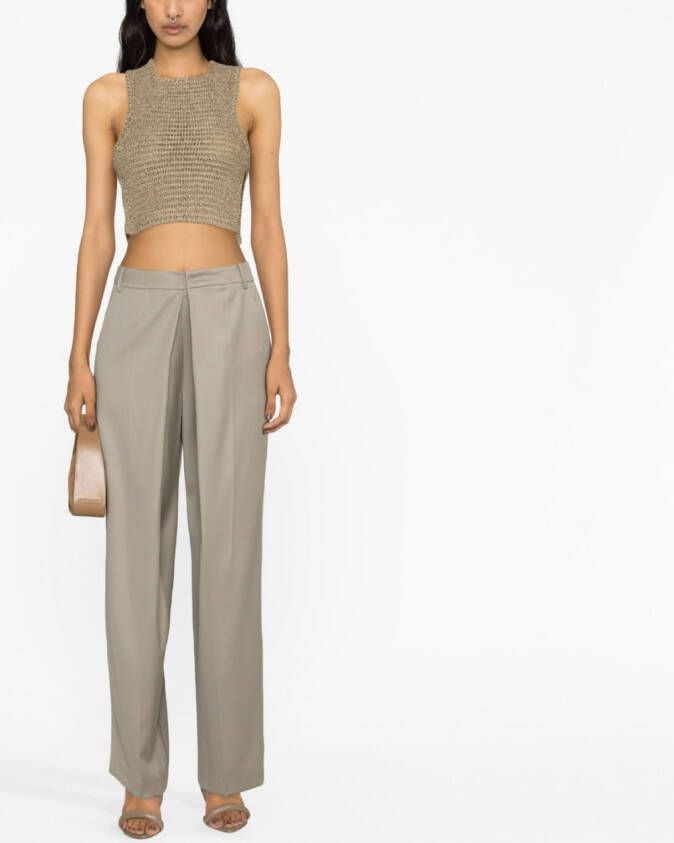 The Mannei Cropped top Beige