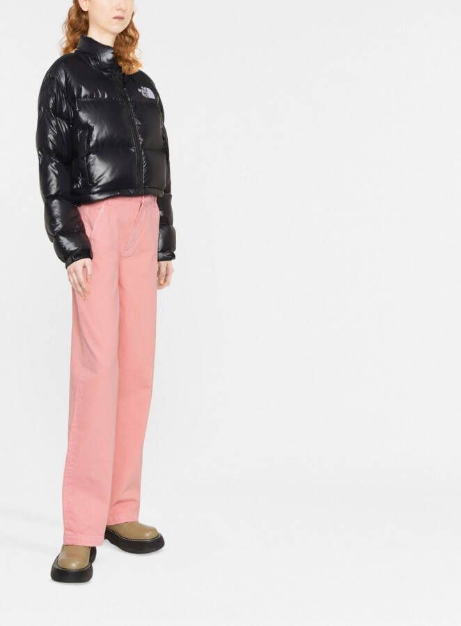 The North Face Cropped donsjack Zwart