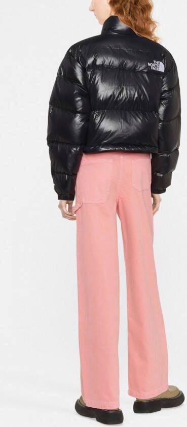 The North Face Cropped donsjack Zwart